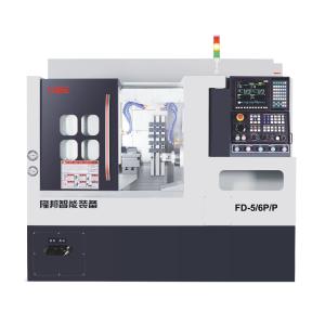 High Precision Dual Spindle Lathe Metal Efficient Metalworking Y Dual Axis Synchronous