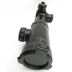 Best 1-10x24 Long Range Rifle Scopes SFP Fully Multi Coated Green Lens With Cover wholesale