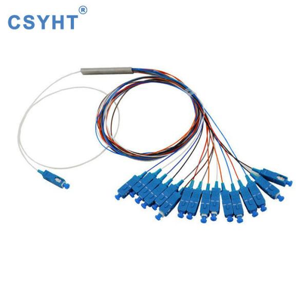 Cheap FTTH FTTB FTTX Network Optical Digital Audio Cable Splitter PLC 1x2 Steel Tube for sale