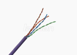 China 24AWG Solution Cat5e Network Cable HDPE PVC 100Mhz PVC Copper UTP on sale