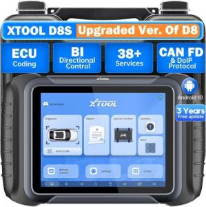 2025 XTOOL D8S Diagnostic Scan Tool Support CAN FD & DoIP, ECU Coding, Topology, Key Programming