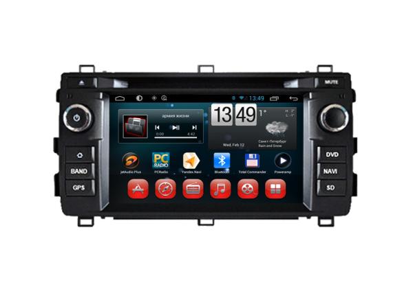 Cheap Android DVD Player Toyota Auris GPS Navigation Rearview Camera Input SWC TV for sale