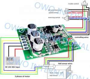 Best Overload Protection Brushless DC Motor Driver Board Pure Hardware Built Circuit wholesale