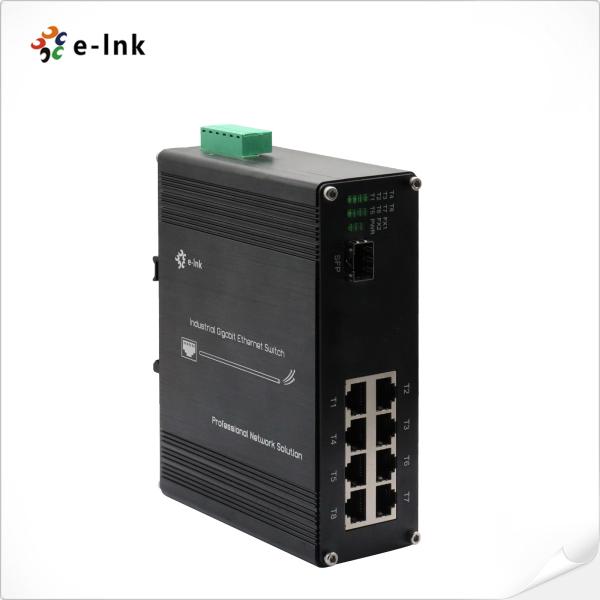 Cheap 8 Port Unmanaged 802.3at PoE Switch Redundant Power Inputs for sale