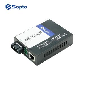 Best Single Mode Fiber Media Converter Fiber To Ethernet Built In IP Based Web Interface wholesale