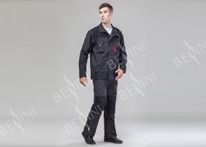 TC 80 / 20  Canvas Dark Gray Heavy Duty Work Suit Bib Pants Jacket With Removable Sleeves