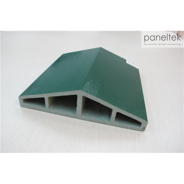 Green Special Form Glazed Terracotta Wall Tiles With Eco - Friendly Materials