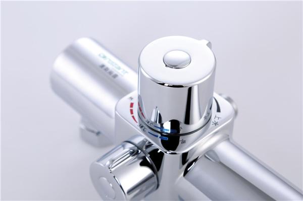 Cheap Chrome Bath Thermo Mixing Valve Shower System DN15 Port 26L/Min KSTP -A9 for sale