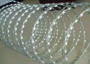 China Galvanized Razor Blade Wire Spray Color Razor Sharp Barbed Wire on sale