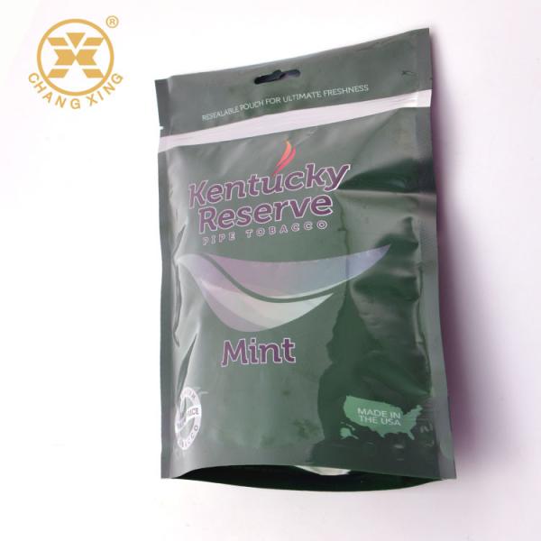 Cheap Empty Hand Rolling Custom Tobacco Pouches Zipper Top for sale