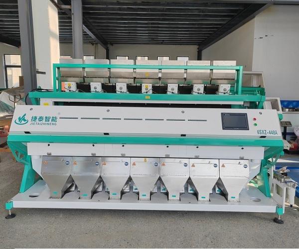 Cheap 7 Chutes 448 Channels Grain Color Sorter Machine With CCD Sensor for sale