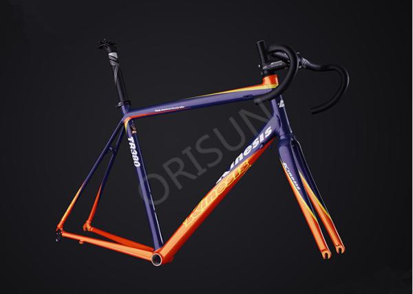 Cheap SPF Integrated Fork Aluminum Bicycle Frame Custom Painting For Road Riding for sale