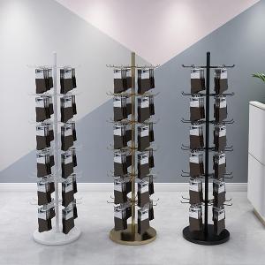 China LH Rotating Display Rack , Spinning Display Racks Countertop With Hook on sale