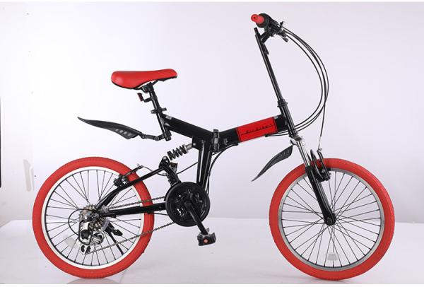 Cheap Shock Absorption Folding Commuter Bicycle 20 Inch Six Speed Folding Exercise Bike for sale