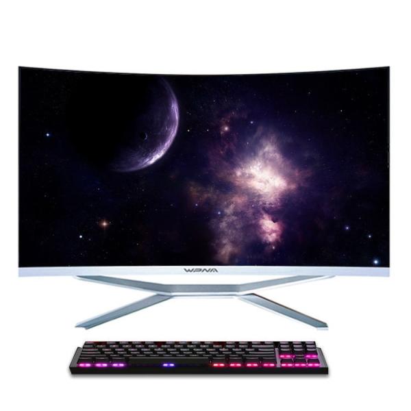 Cheap WIN 10 OS All In One Desktop Computer with 24 inch Curved Screen and Core i3 i5 i7 CPU for sale