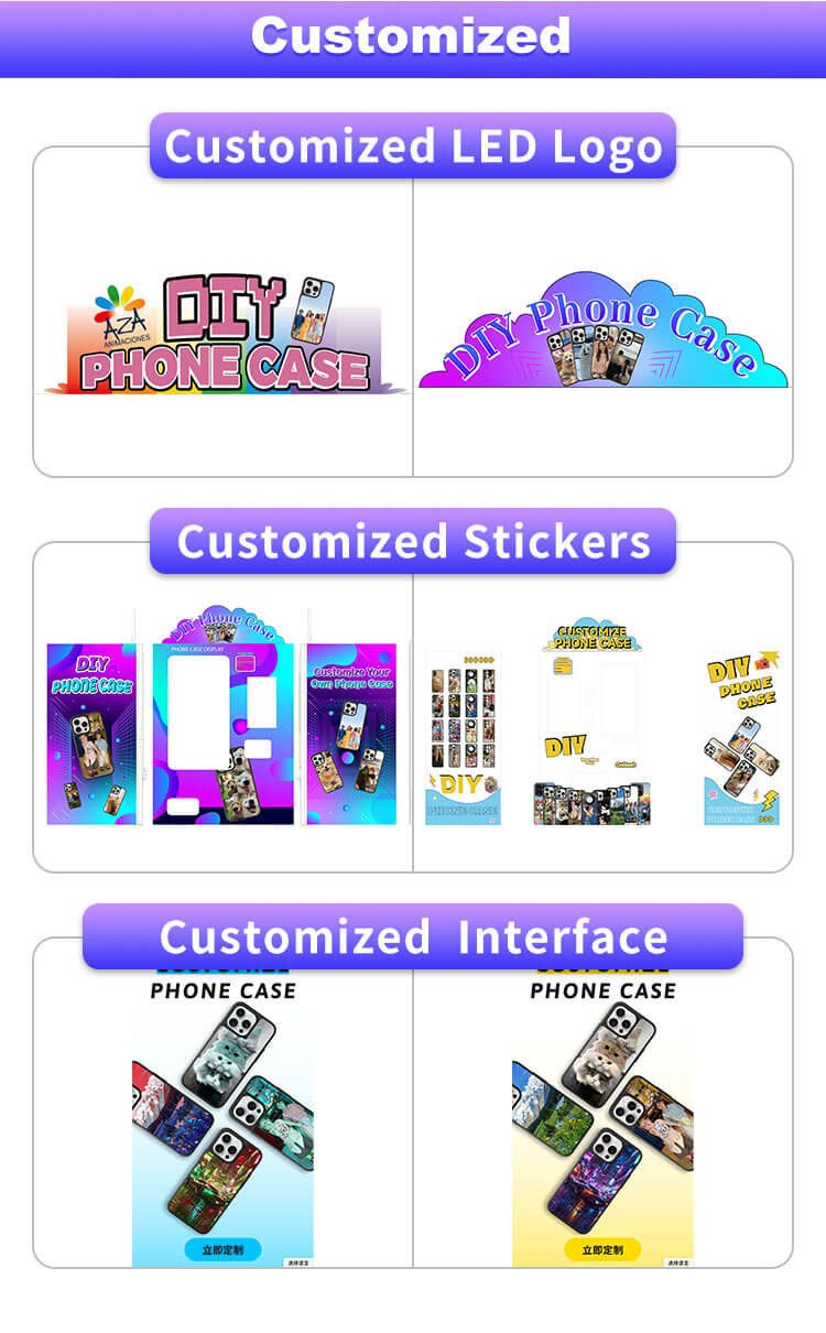 Revolutionize Your Business With Phone Case Printing Vending Machine 360 PCS / Day