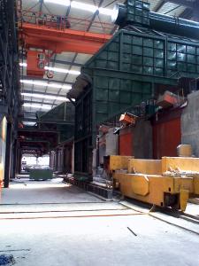 3T / 500HZ Induction Melting Furnace , Industrial Scrap Continuous Induction Furnace