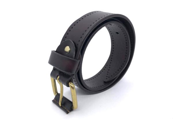 Cheap Brown 3.8cm Mens Casual Leather Belt For Pants Suits for sale