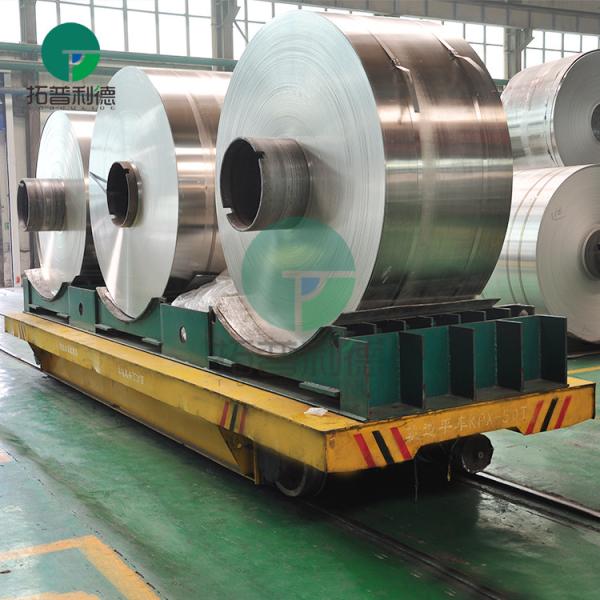 Cheap Paper Plant Billet Factory 15t Material Transfer V-Block Coil Rail Cart for sale