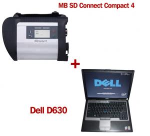 Best Wireless MB SD C4 Mercedes Benz Diagnostic Tool With Dell D630 Laptop Ready to Use wholesale