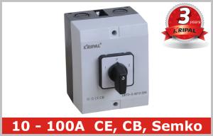 Waterproof Motor Selector Change Over Switch / Rotary Cam Switch with IP65 Box