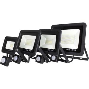 China Cool White IP66 50W 20W 10W LED Flood Light With PIR Sensor on sale