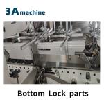 PLC Controlled SHH 800AG-2 Automatic Bottom Lock Box Gluing Machine for Easy