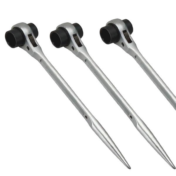 Cheap Chrome Plated Forged Steel Wrench Ratcheting Socket Spanner 18x19mm Antiwear for sale