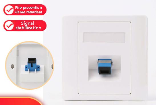 Cheap Single Pole Flush Mounted LC/SC Socket Compatible With All Standard Plugs for sale