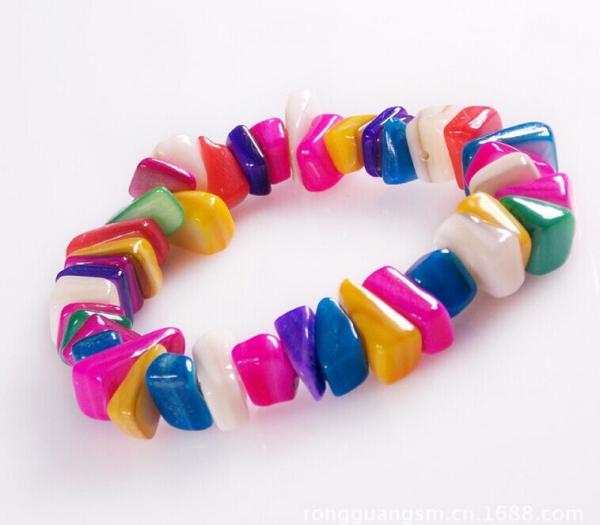 Cheap Shell crafts shell bracelet color stone bracelets for sale
