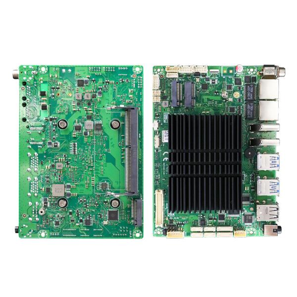 Cheap 16GB DDR4 Memory x86 Mini Computer Fanless ITX Motherboard with 6 RS232 COM and 1 HD-MI Display for sale