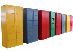 Best 76 Doors Rental Stainless Steel Luggage Lockers , Electronic Parcel Lockers for Park wholesale