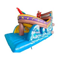 China Large Inflatable Pirate Ship Water Slide For Kids Inflatable Slide Bouncy Castle Commercial on sale