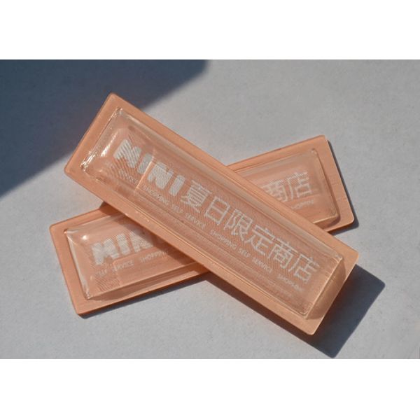 Garments 1.0mm Clear TPU Embossed Patch With White Custom Logo
