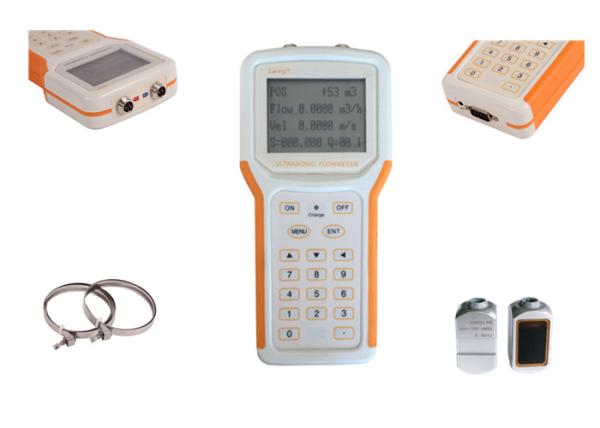 Cheap Rechargeable Battery Powered Ultrasonic Flow Meter With Clamp On Sensor for sale