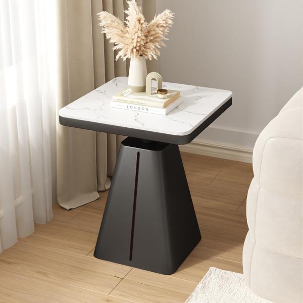 Cheap Square Marble End Table With Smooth Surface NO Storage for sale