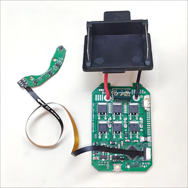 Rigid Flex PCBA For Electric Pruner With LED Indicator Key Switch And Trigger