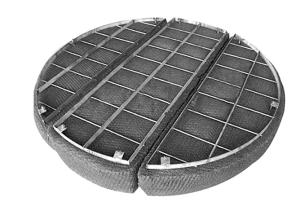 SS310 Mesh Pad Mist Eliminator Oil Mist Extractor In Separator Drain Hole Design