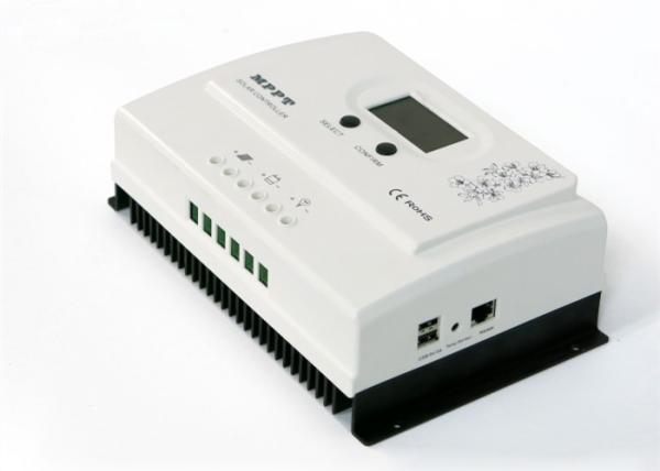 Cheap White Color Off Grid Solar Charge Controller With High Definition LCD Display for sale