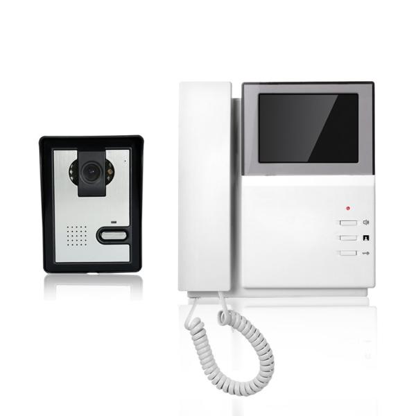 Cheap 4.3 Inch Camera Intercom System Handset Remote Talk At Front Gate for sale