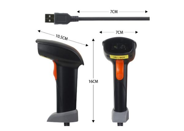 Cheap USB/RS232 Barcode Scanner Handheld Barcode Reader With CE Certification for sale