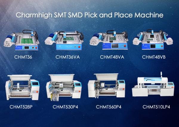 Cheap Charmhigh SMD Pick and place Machine , smt placement machine 8 Models Prototyping for sale