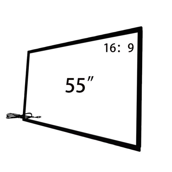 Cheap 55'' Infrared USB Multi Touch Conversion Overlay Frame IR Touch Screen Frame For Monitor Kiosk for sale