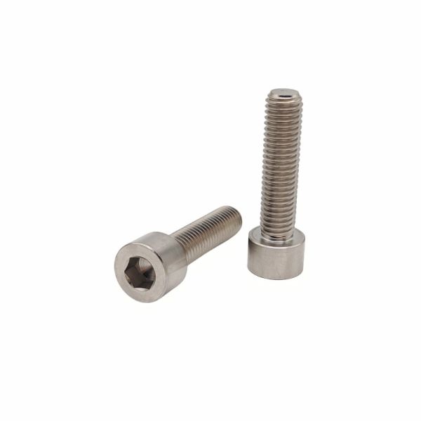 Customized Pure Titanium Internal Hexagonal Screws Titanium Alloy Cylindrical Head Bolts Titanium Screws
