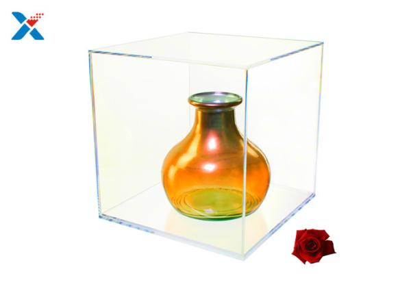 Cheap Artwork Display Acrylic Cube Box , Plexiglass Display Box Elegant And Sturdy for sale