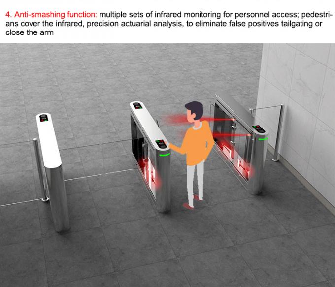 Factory Application Pedestrian Swing Gate Turnstile With Card And Qr Code 7