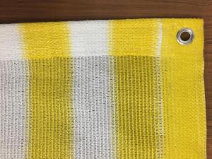 0.9x25m Sun Shade Net Insect Window Net Customized Yellow And White