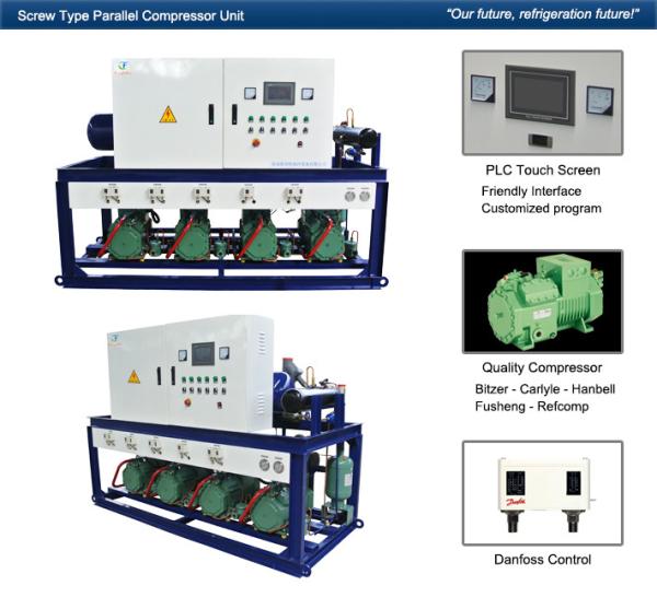 Cheap Carlyle Danfoss Fusheng Cold Room Compressor Unit 220V/1P/60Hz Blast Freezer for sale