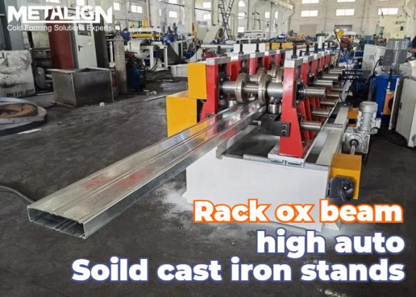Cheap Full Automatic Heavy Duty Box Beam Rack Roll Forming Machine 10m/Min 30Kw for sale