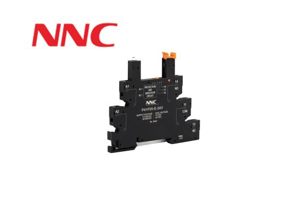 Cheap NNC Relay Socket P41F05-E-24V 8A Guide rail mounting type suitable for NNC41 slim relay for sale
